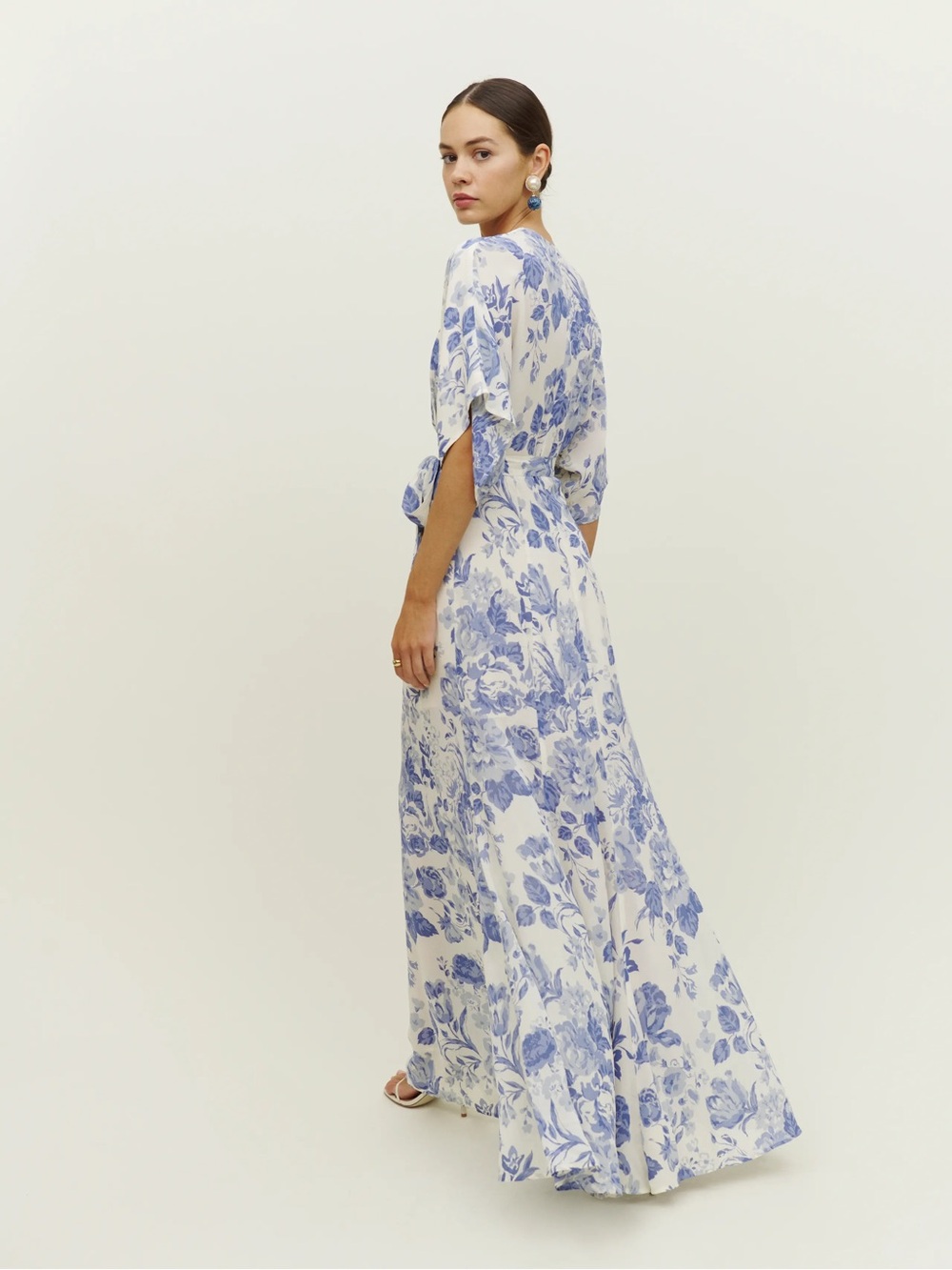 Reformation Blue and White Floral Dress - Picture 2 of 6